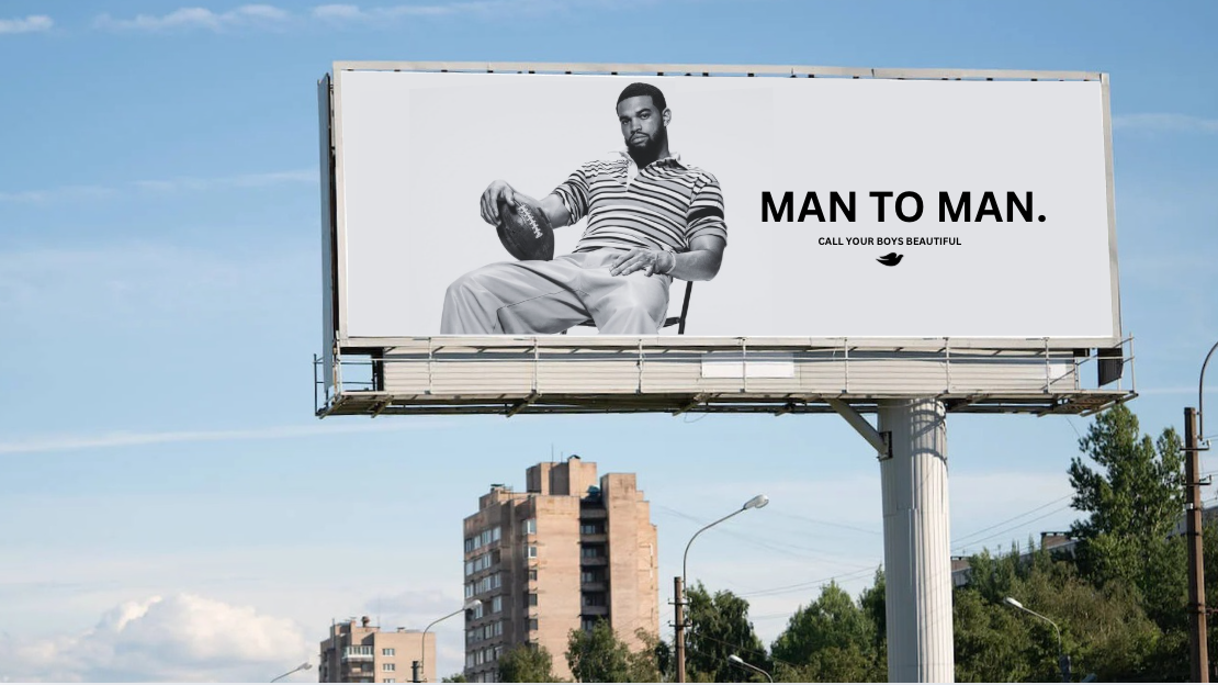 Dove billboard execution for Call Your Boys Beautiful