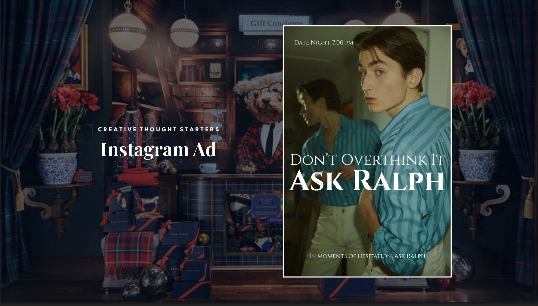 Ralph Lauren Ask Ralph Instagram ad execution